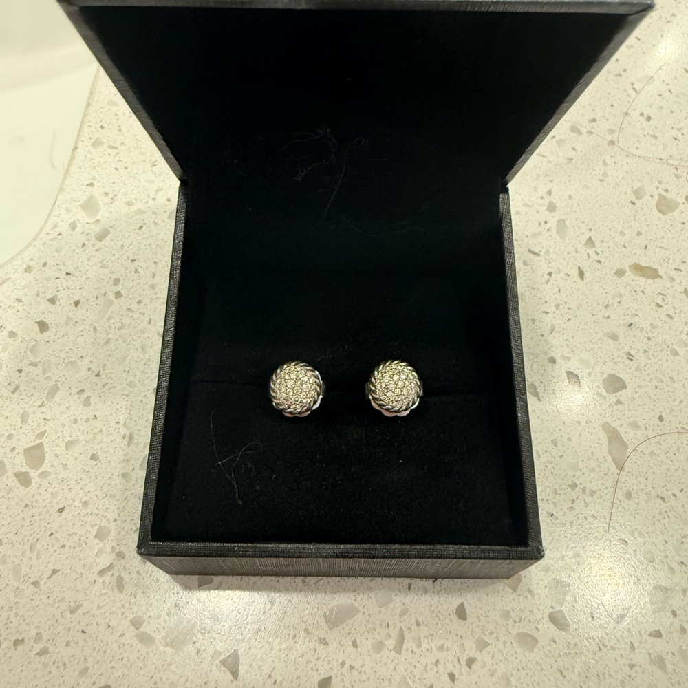 David Yurman Pavé Diamond Earrings